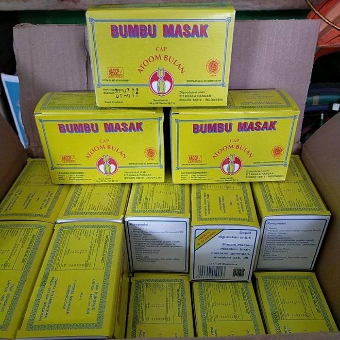 

FQ374 Bumbu masak cap atoom bulan kemasan box/ bumbu instan /bumbu tabur NEW