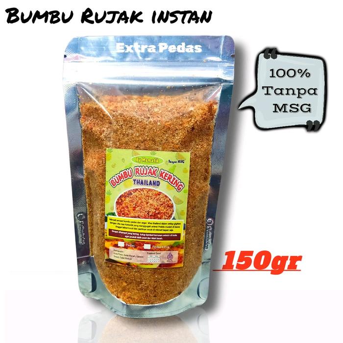 

YQ750 Sambal Rujak Bangkok Khas Thailand Instan 150gr / Bumbu Buah Jambu Kristal Kering Tabur Bahan
