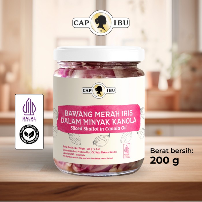 

WR239 CAP IBU Bawang Merah Iris dalam Minyak Kanola - Bumbu Masak Instan Premium GRATIS ONGKIR
