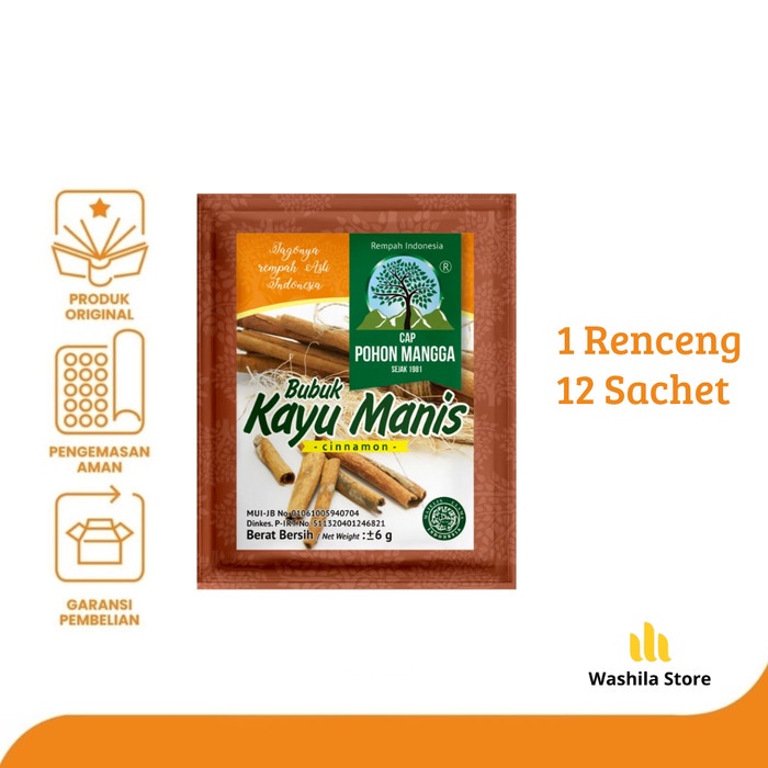 

HC710 BUMBU Bubuk Cap POHON MANGGA Bubu KAYU MANIS Kemasan Instan 1 Sachet TERBARU
