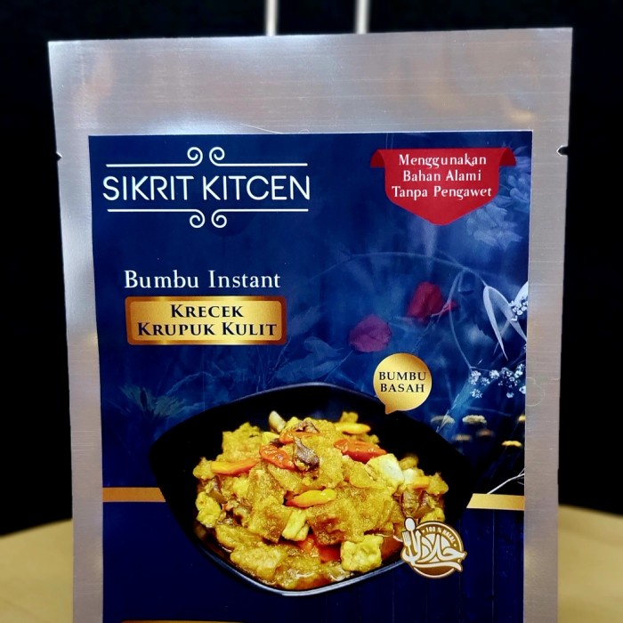 

ED838 Bumbu instan Sikrit kitcen krecek kerupuk kulit 75 gr / sachet BIG SALE