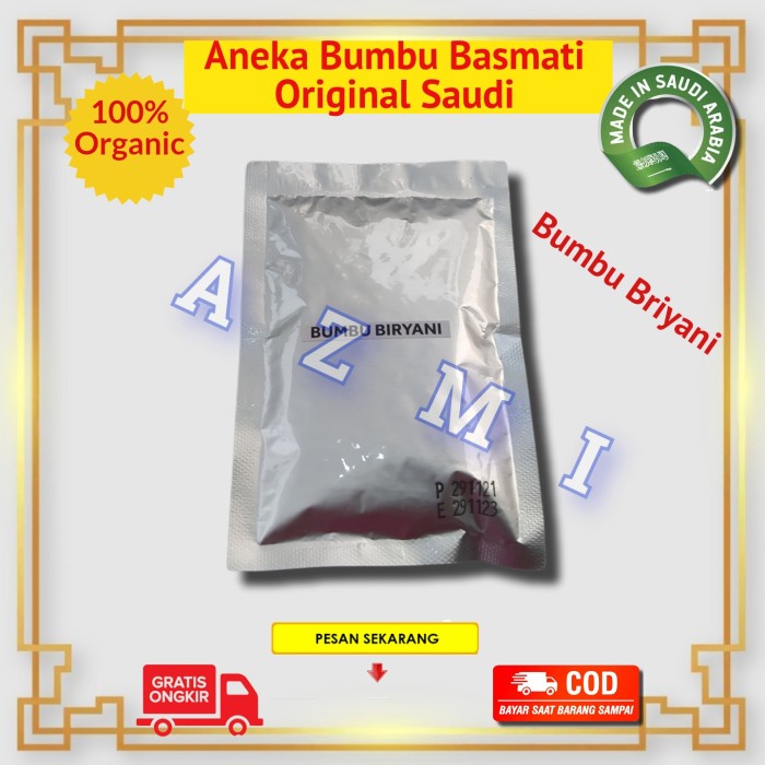 

GM372 Bumbu Nasi Briyani isi 15 gram / Bumbu Nasi Briyani INSTAN No MSG 15gr STOK TERBATAS