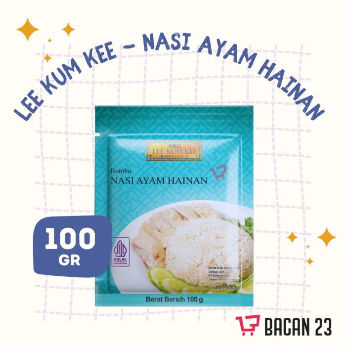 

PI130 Bumbu Nasi Ayam Hainan Lee Kum Kee (100 gr) / Bumbu Nasi Hainan - Bumbu Masak Bumbu Instan /