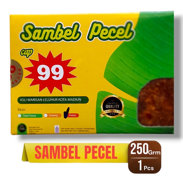 

EF257 Sambel Pecel Madiun Bumbu Kacang Instan Siap Makan Selera Pak SBY BIG SALE