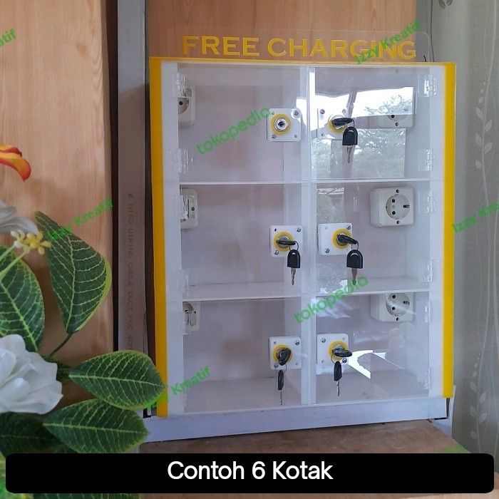 PREMIUM Box Charger tempat cas hp akrilik