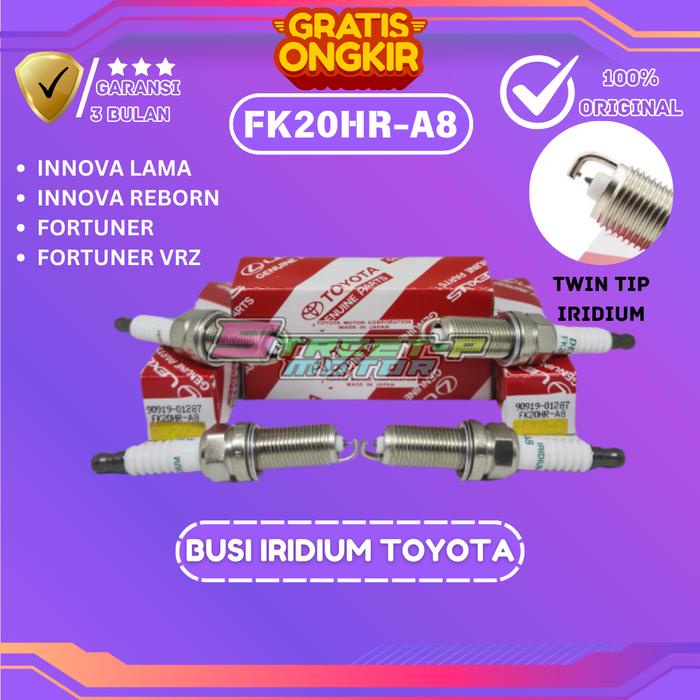 Busi Iridium Original Toyota Segel Hologram Innova , Inova , Innova Reborn , Inova Reborn , Fortuner