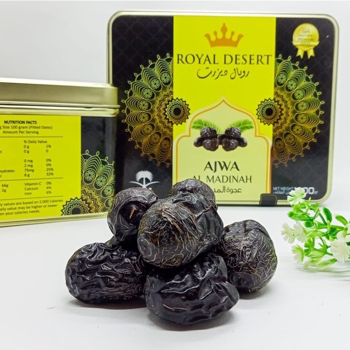 

Lezat- kurma ajwa premium 1 kg Ajwa Jumbo kurma nabi ajwa madinah organik