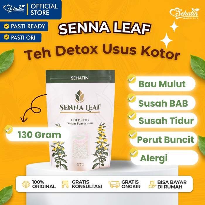 

Teh Senna Leaf 130gr - Teh Detox Usus Kotor Daun Senna