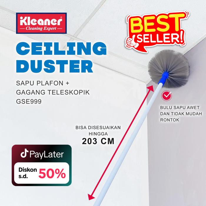 Kleaner Sapu Plafon / Sapu Sawang Sarang Laba / Sapu Langit bulu