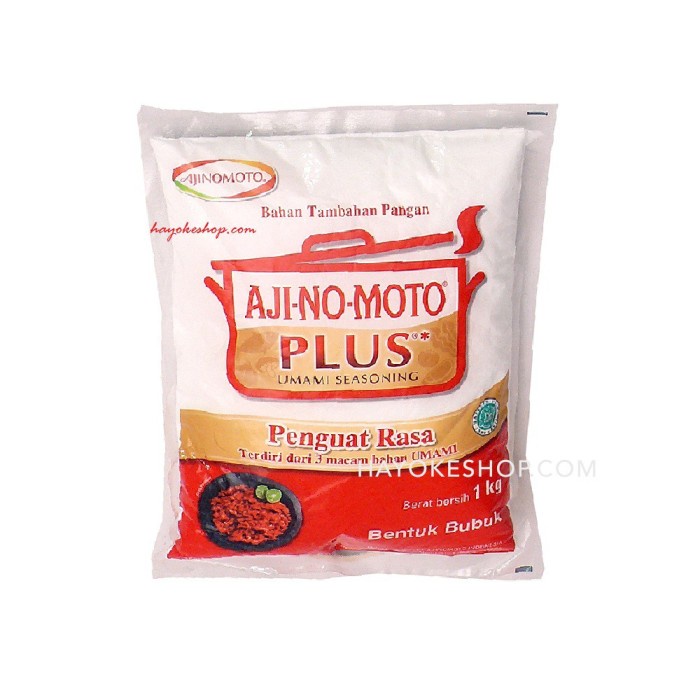

Lezat- AJINOMOTO PLUS 1kg / 1 kg Penyedap Rasa