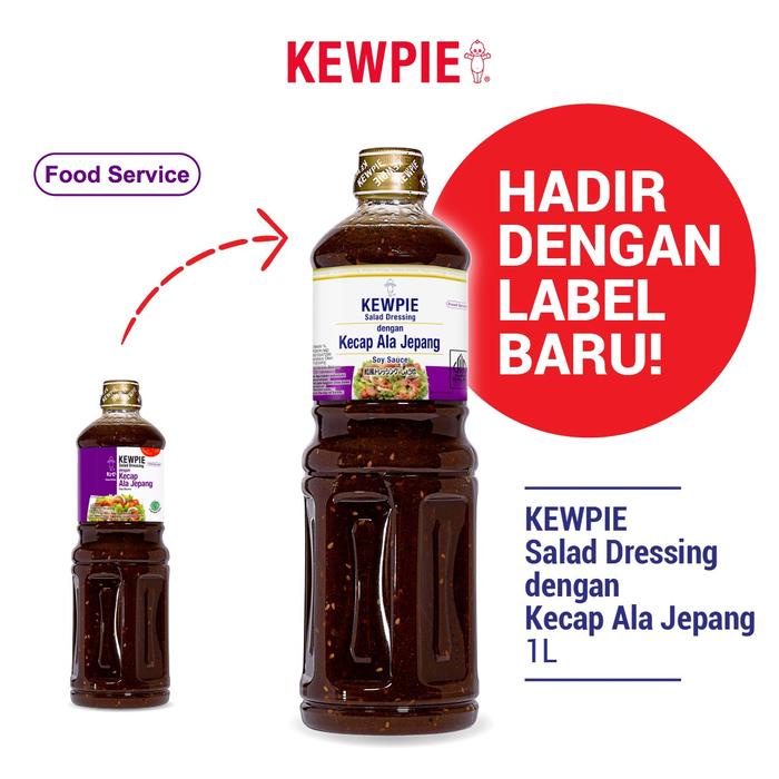 

Lezat- Saus Salad Dressing Kewpie 1 Liter (Wijen Sangrai, Caesar, Thousand, kecap, caesar)