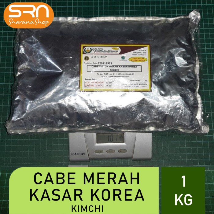 

Lezat- 1KG CABE MERAH KASAR KOREA KIMCHI U. BAHAN MINYAK CABE DIMSUM NASGOR