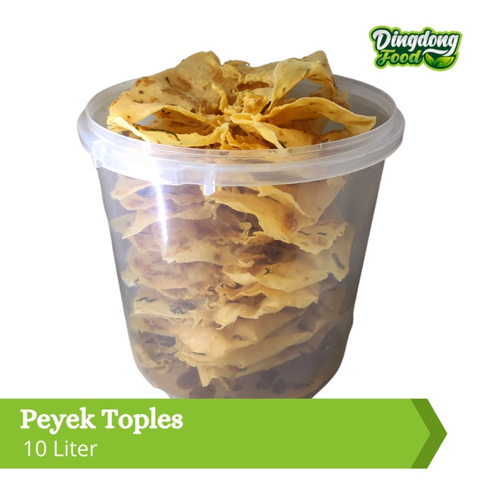 

Peyek Teri Kacang Tanah Rebon Kacang Hijau Fresh Homemade Toples 10L