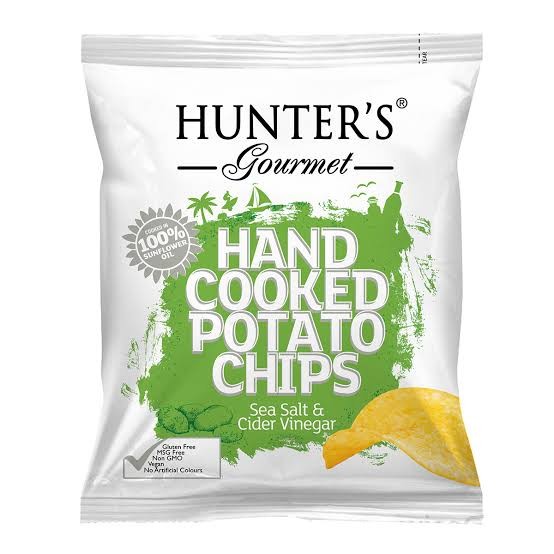 

[GLUTEN FREE] Hunters Potato Chips Sea Salt + Cider Vinegar - Hunter's