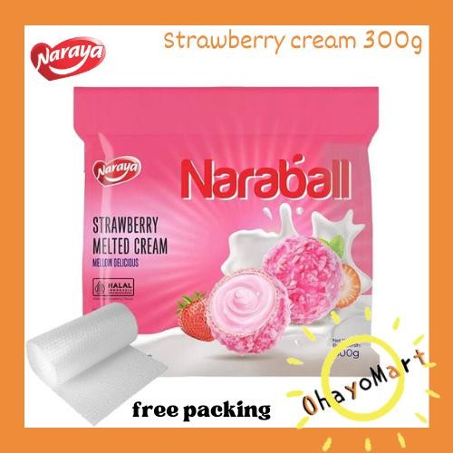 

Naraya Naraball Strawberry melted cream / naraball wafer stroberi 300g