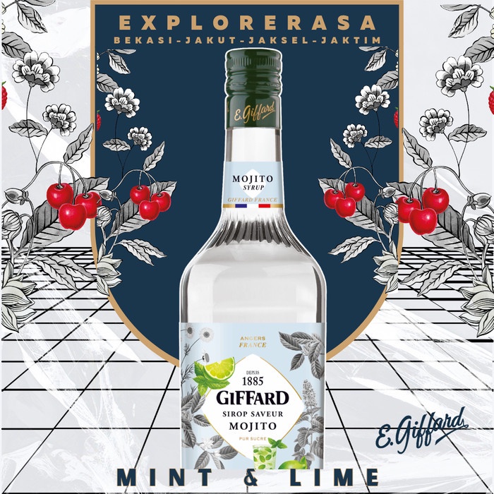

Giffard syrup Mint & lime 1L Sirup giffard mojito 1 liter