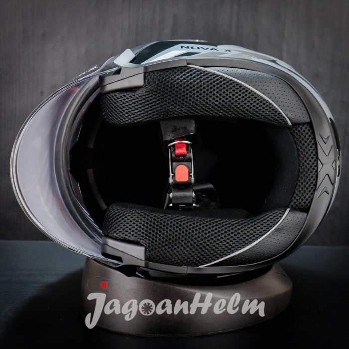 JPX HELM NOVA X V2 N4 GORILLA GREY GLOSS NOVA-X DOUBLE VISOR