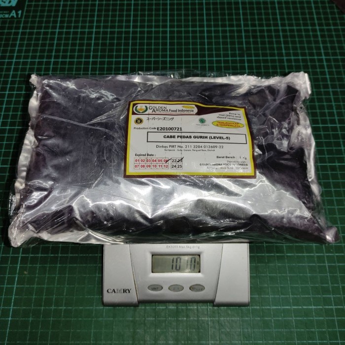 

Lezat- Cabe Pedas Gurih Level 5 1 Kg Untk Ayam Shihlin, Basreng, Rujak, Snack