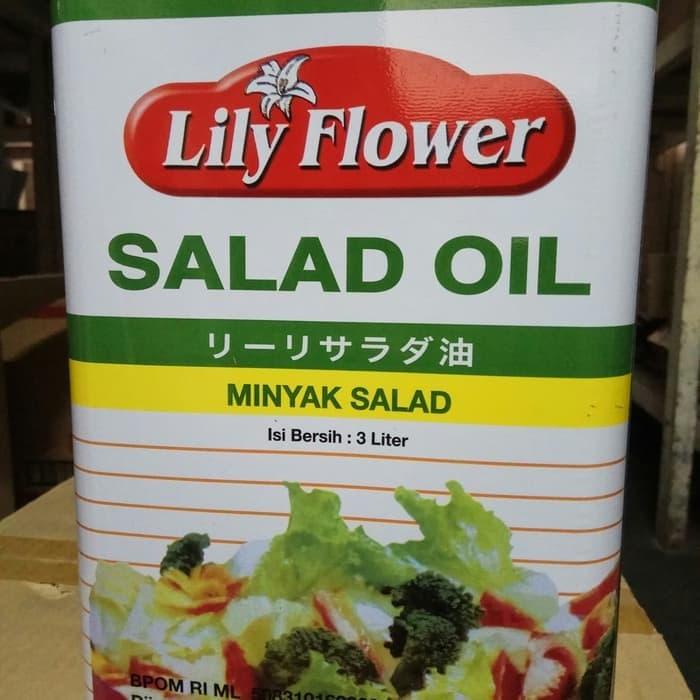 

Lezat- lily salad oil 3 liter / flower 3lt / minyak salad