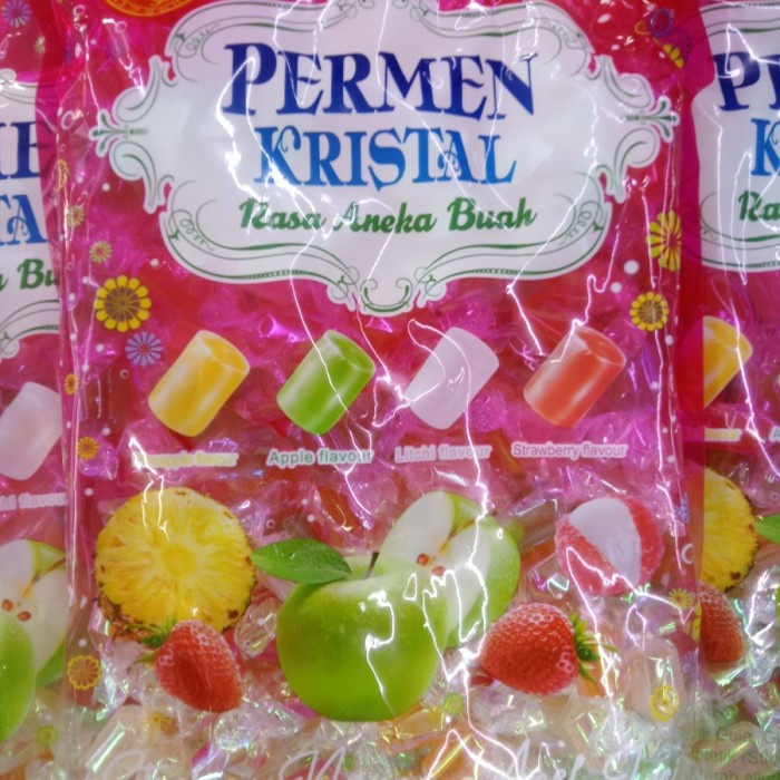 

Permen Kristal Rasa Aneka Buah 500 Gram Permen Mixed Rasa Strawberry Nanas Apel Leci