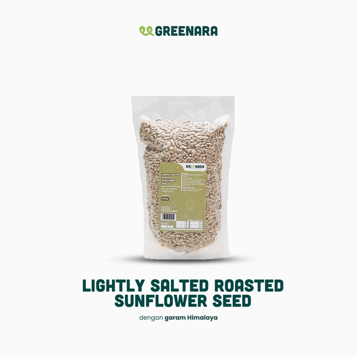 

Bundle 2 pcs Greenara Lightly Salted Roasted Sunflower Seed 500g - 2 buah Kuaci Panggang dengan Rasa