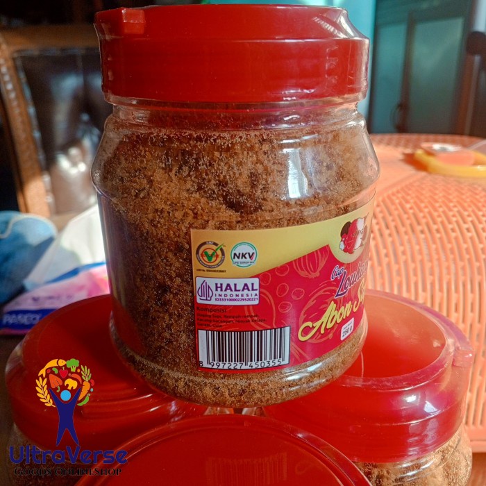

Abon Sapi cap Louhan 250 gr Toples HALAL Premium