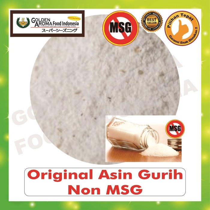 

Lezat- Bumbu Tabur Original Asin Gurih Non MSG 1 Kg, Bubuk Tabur Asin Gurih