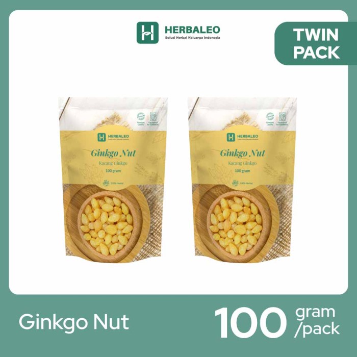 

Twinpack - Herbaleo Ginkgo Nut 100 gram ( Kacang Ginkgo )