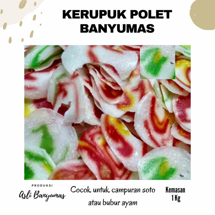

KERUPUK POLET MENTAH (1KG) KHAS BANYUMAS HARGA TERJANGKAU