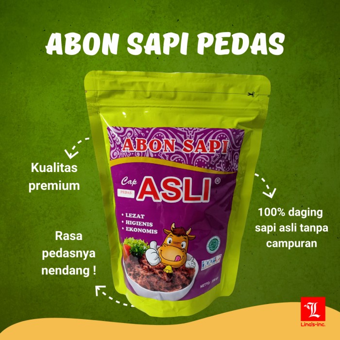 

Abon Sapi Asli Pedas - 250 gr - 100% Halal - Premium
