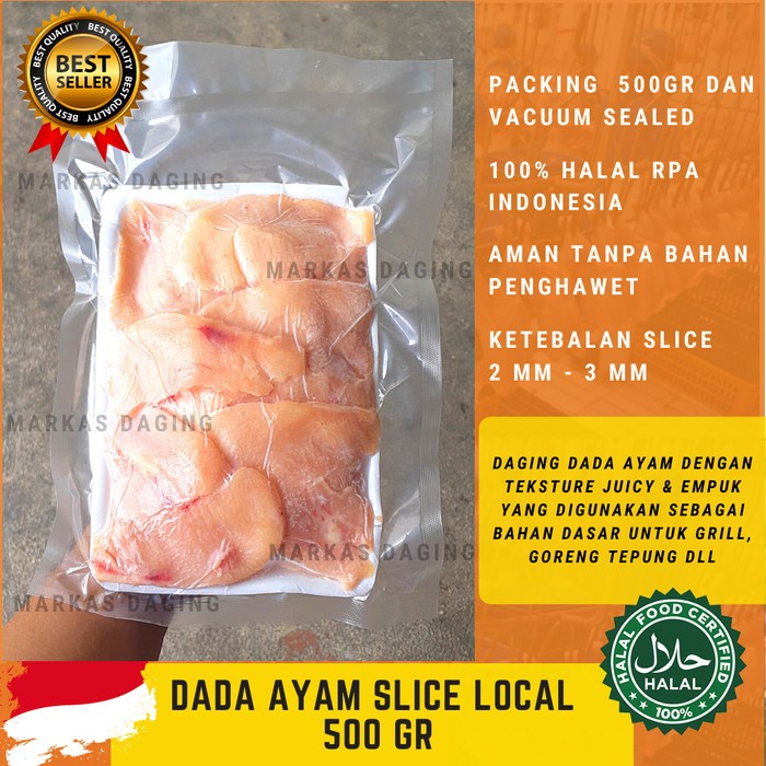 

Lezat- SLICE AYAM DADA / AYAM FILLET / DADA AYAM / BLD