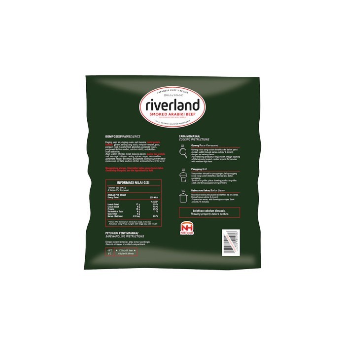 

Lezat- Riverland Smoked Arabiki Beef Sausage / Sosis Ala Jepang 360 gr