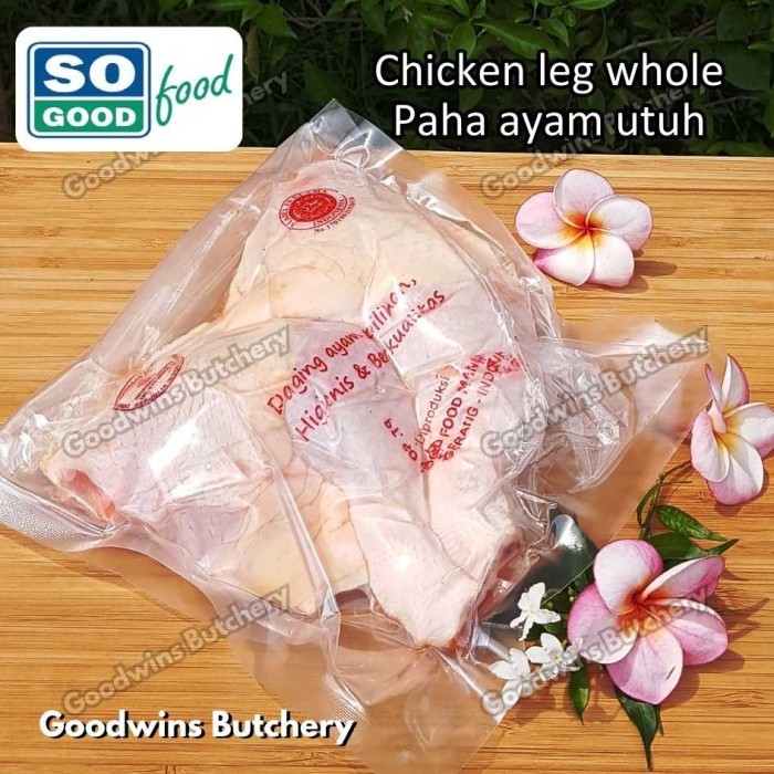 

Lezat- 600gr chicken leg bone-in skin-on ayam paha utuh bertulang SoGood Food