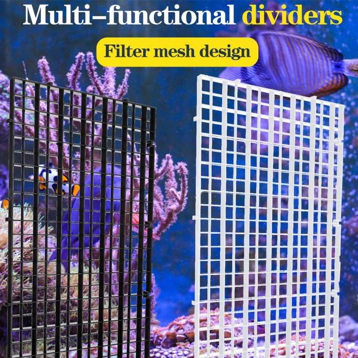 PARTISI PENYEKAT AQUARIUM EGG CRATE DIVIDER PLASTIK SKAT BREEDING