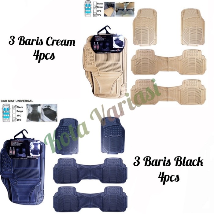 karpet Mobil ALL NEW RUSH TERIOS 2018 2022 3 Baris Universal Karpet