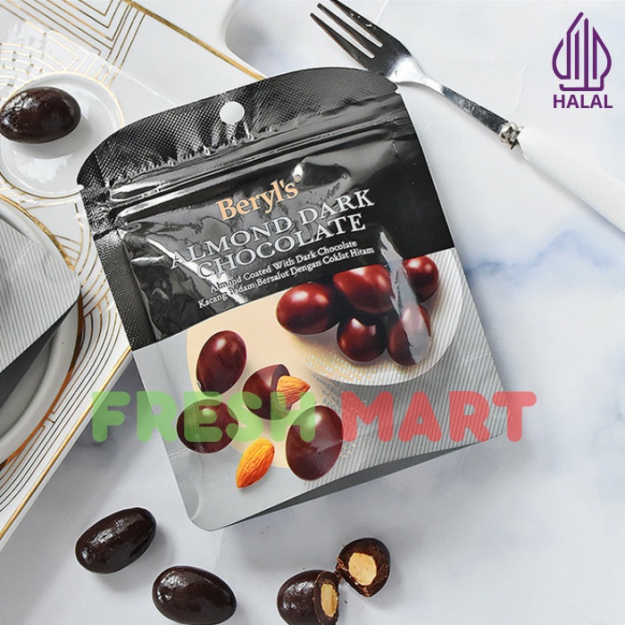 

BERYL'S ALMOND RAISIN MILK CHOCOLATE & DARK CHOCOLATE/COKLAT BERYLS BERSALUT ALMOND DAN KISMIS 250G