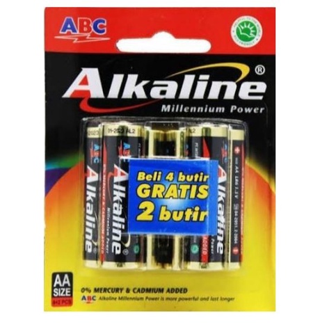 Baterai AAA Alkaline isi 6 pcs & Baterai AA Alkaline isi 6pcs