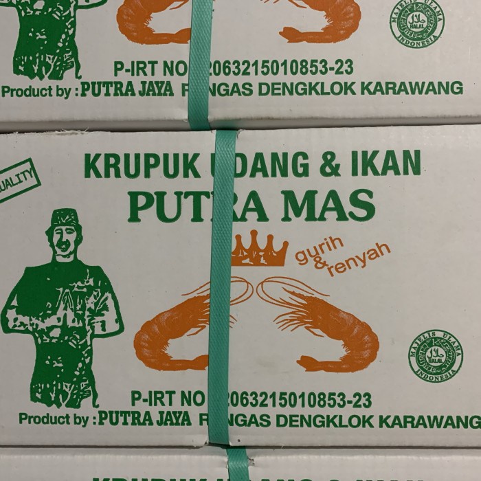 

[dch] - Krupuk / Kerupuk Udang Putra Mas 5 kg jenis Mede 1 Dus Karton