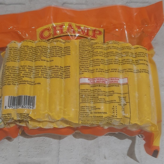 

Lezat- Sosis Ayam Champ isi 40 - 1kg