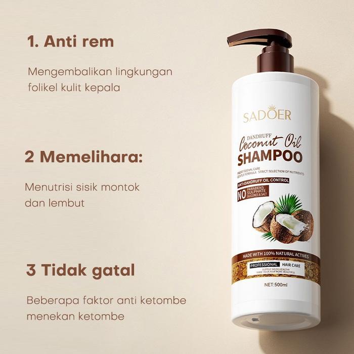 Sampo Anti Ketombe Kutu Rambut Shampo Anak Penghilang Gatal Memperbaiki Kulit Kepala Coconut Shampoo