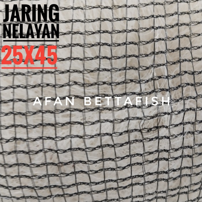BARU.. JARING NELAYAN MEDIA FILTER KOLAM IKAN KOI + WARING UKURAN 25X45CM
