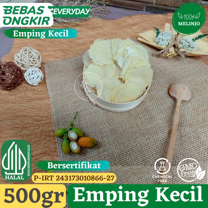 

Emping Melinjo Mentah Original Super Tipis Kualitas Eksport 500 Gramm