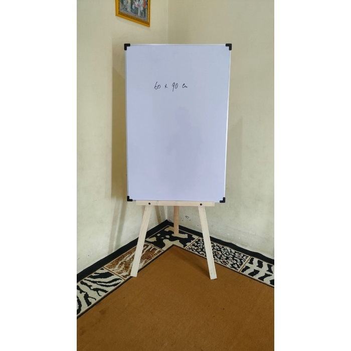 

TERLARIS Whiteboard Standing Vertikal,Papan Tulis White Board,Penyangga Polos tidak di Cat