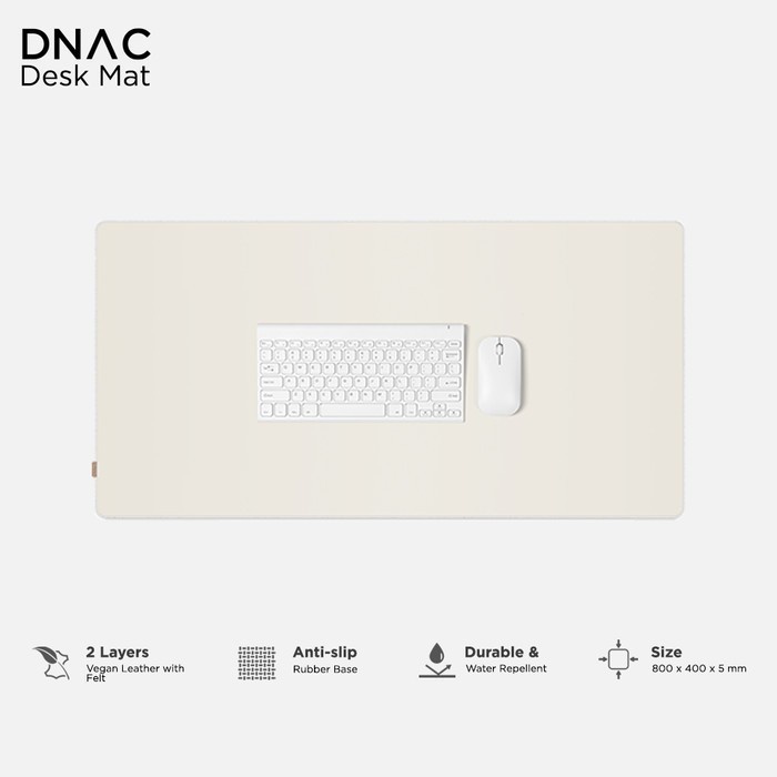 Desk Mat Dnac - Minimalistic Desk Mat Mousepad Leather From Dnac Gray