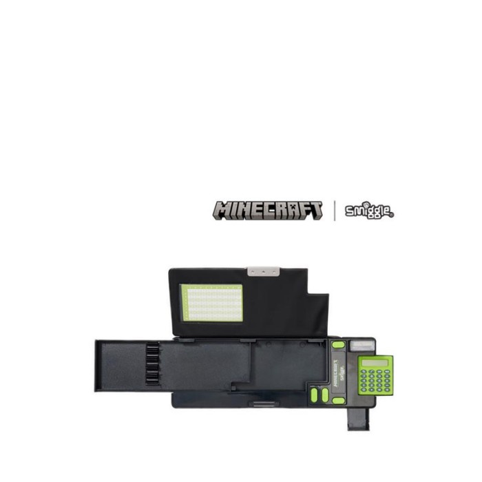 

TERLARIS Smiggle Minecraft Pop Out Pencil Case Black- IGL449827BLK