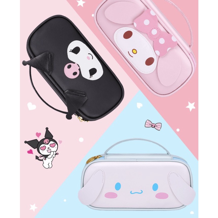 

TERLARIS Kotak Pensil Anak Kain Lucu Kuromi Melody Cinnamoroll