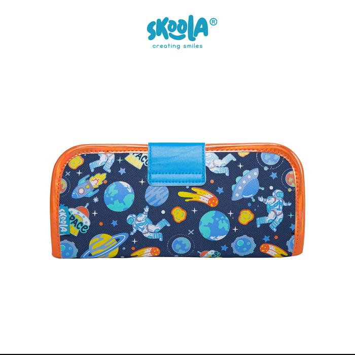 

TERLARIS Skoola Tempat Pensil Lipat 3 Pencil Case Threefold Stationery Anak Laki - Laki Lucu