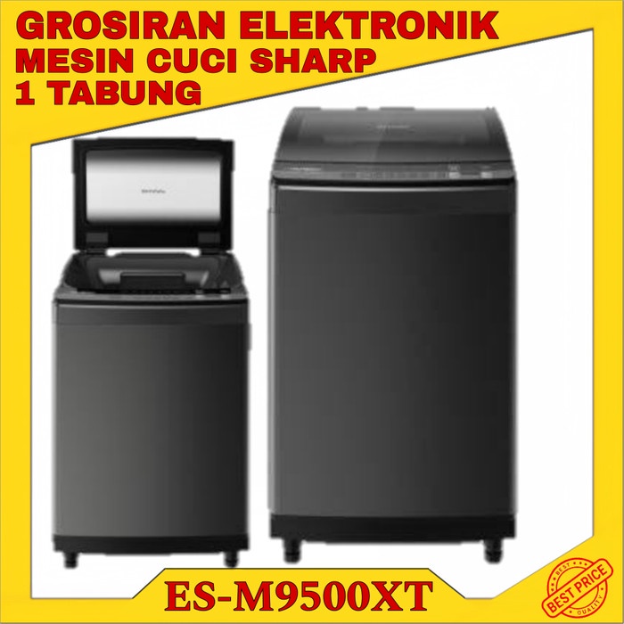 MESIN CUCI SHARP 1 TABUNG 9500XT-SA(9,5kg) INVERTER