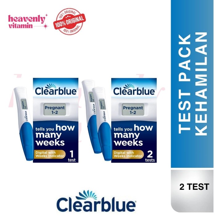 Clearblue Test Pack Digital Original - How Many Weeks