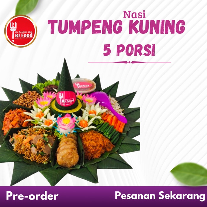 

New Tumpeng Nasi Kuning/ Tumpeng Nasi 5 Porsi/ Bjfoodcake Readyy